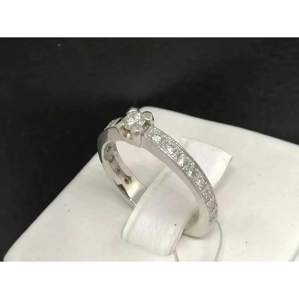 Золоте кільце Геліос з діамантами. Артикул 117161 16 - фото 2