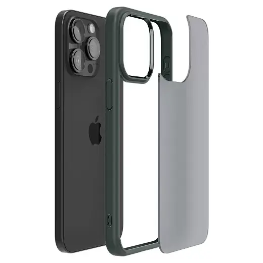 Прозорий чохол Spigen Ultra Hybrid Frost Green для iPhone 15 Pro Max (ACS06569) - фото 4