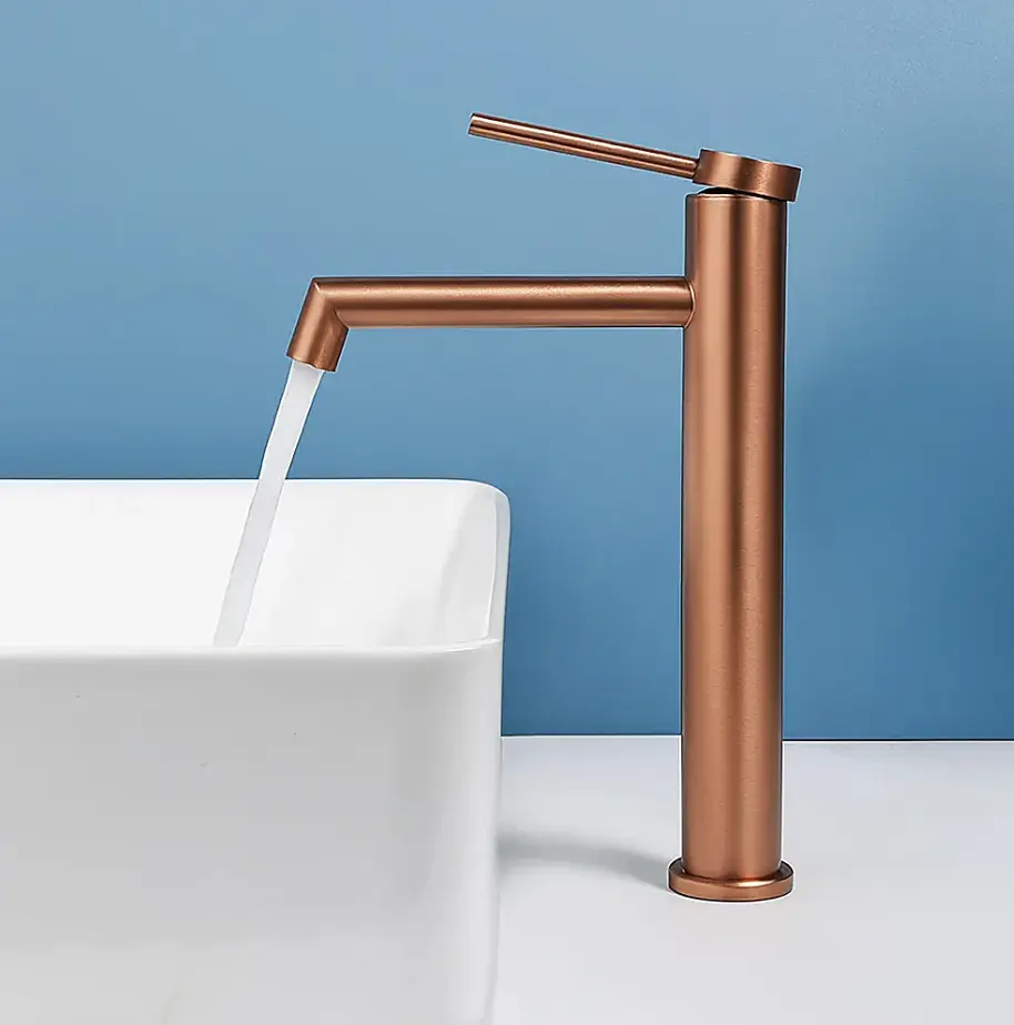 Змішувач для умивальника Rea Foss високий brushed copper REA-B2086 - фото 4