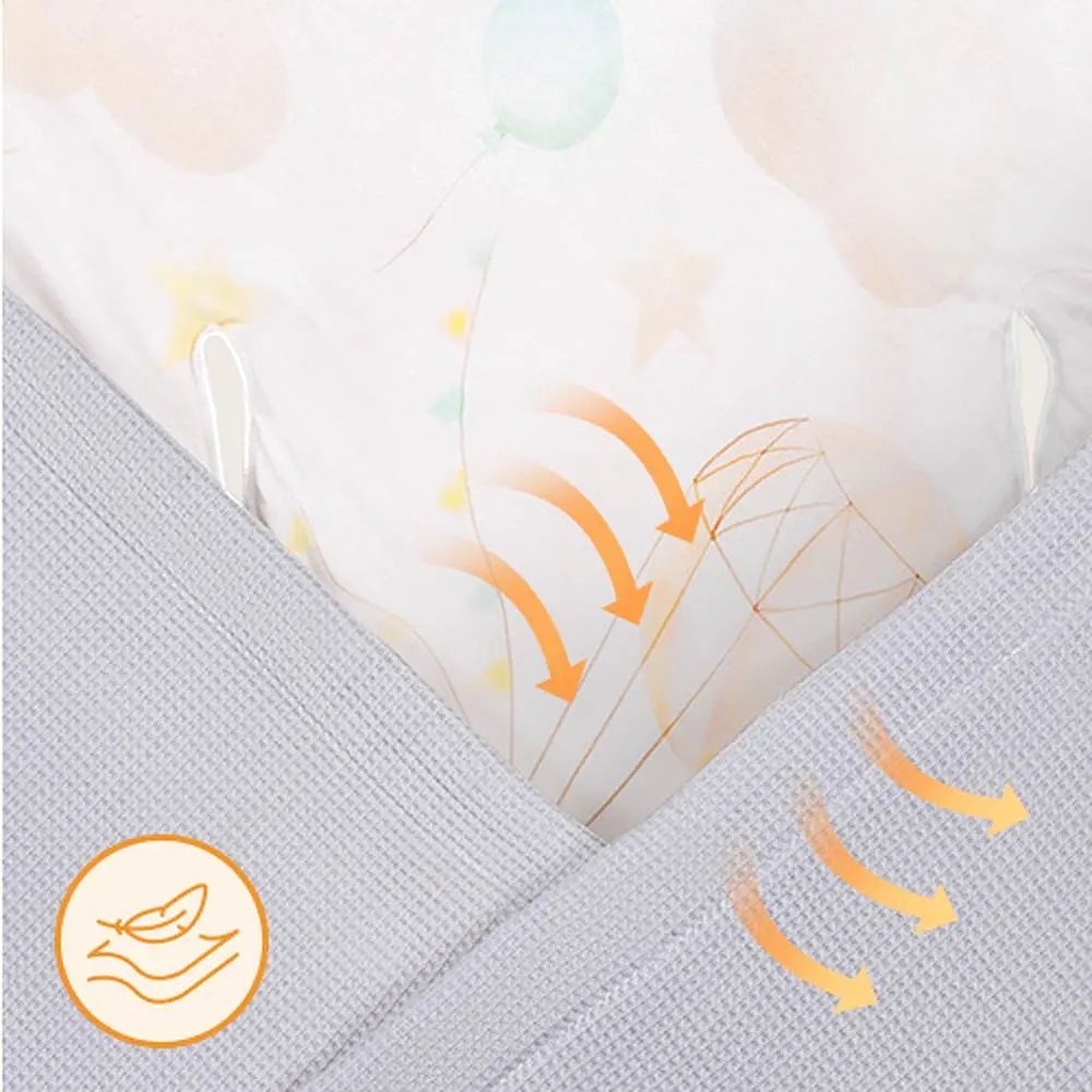 Ковдра для люльки Lionelo Travel Swaddle Blanket grey ballon (LO-TRAVEL SWADDLE BLANKET GREY BALLOON) - фото 5