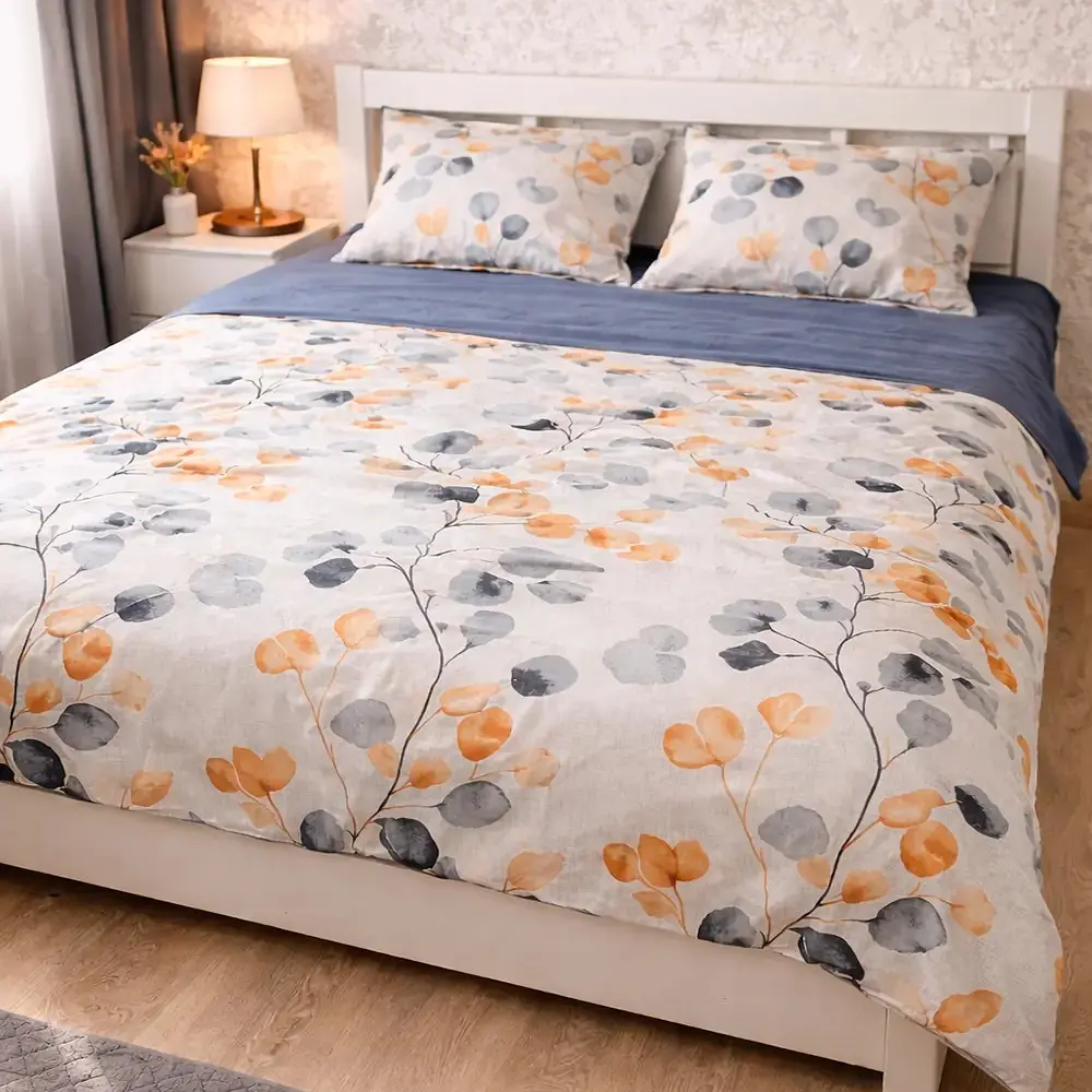 Комплект постільної білизни LoveYouHome Полуторна 150×215 Бязь Gold Мелодія Мультиколір (7185)