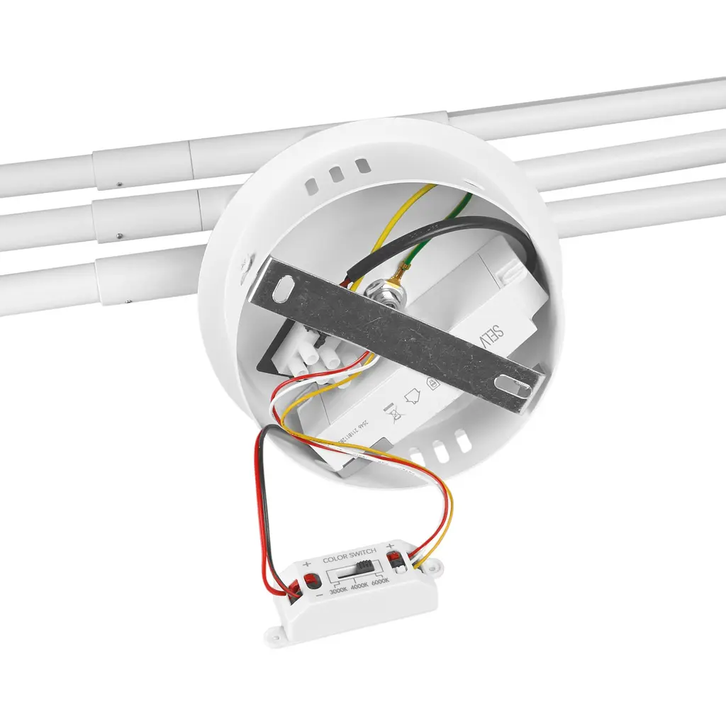 LED світильник стельовий Videx CLD013 40W 3000-4000-6000K білий (VL-CLD013-40CW) - фото 8