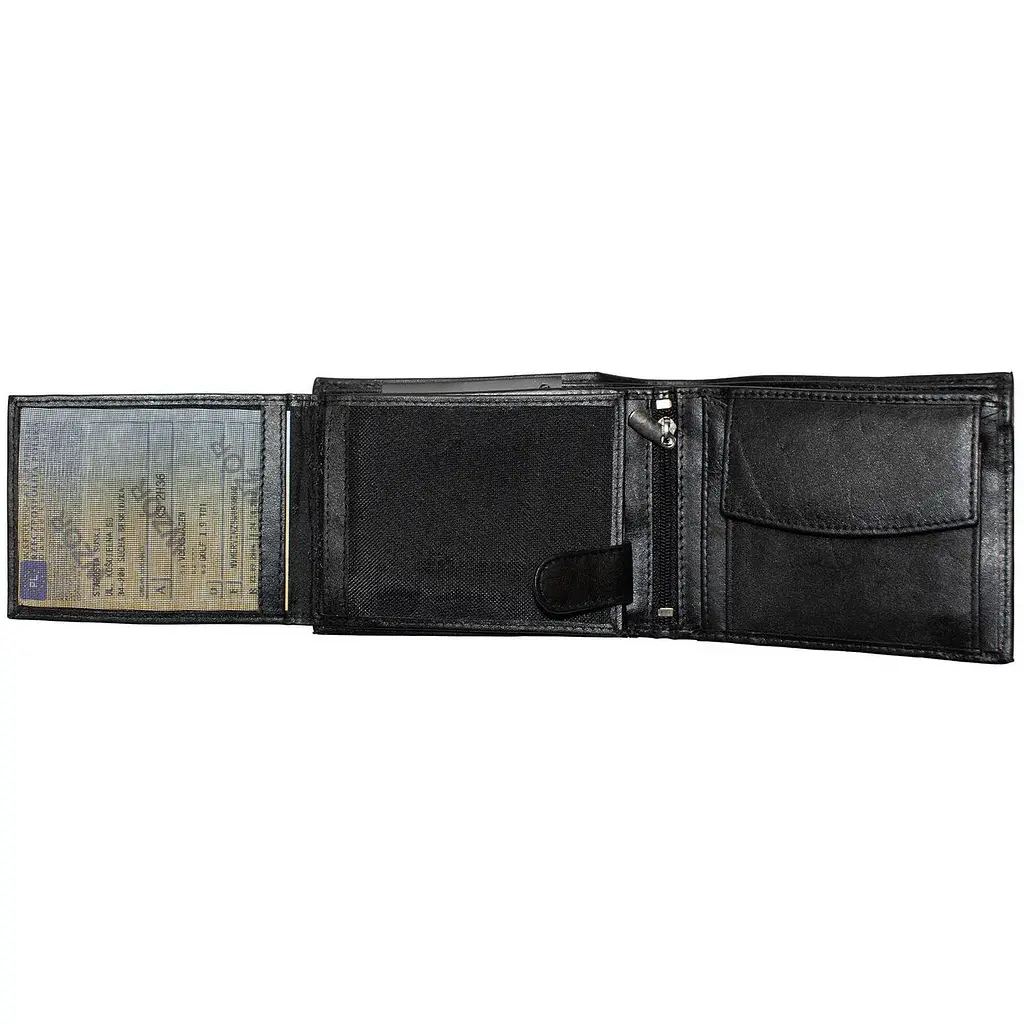 Портмоне мужское кожаное Semi Line RFID Black (P8276-0) - фото 3
