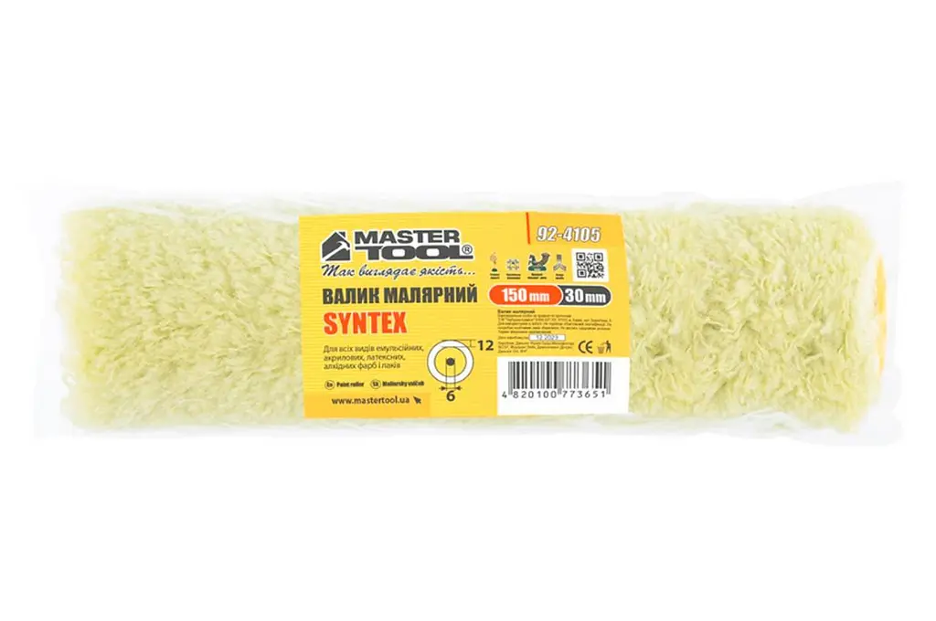 Валик малярський синтекс Mastertool 6х30х150 мм (в упаковці 5 шт.) - фото 3