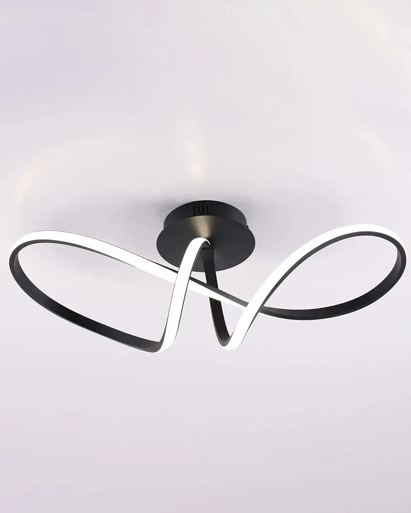 Люстра Goldlux 331830 Flavia LED 1x33W 4000K 5000Lm IP20 черная - фото 2