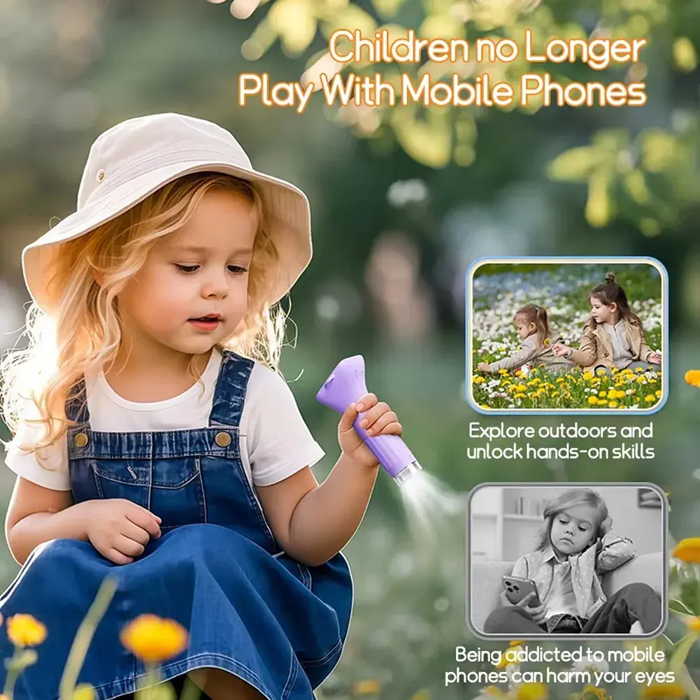 Дитячий цифровий мікроскоп SKYBASIC фіолетовий з IPS екраном 1000x портативний міні-мікроскоп камера - фото 7