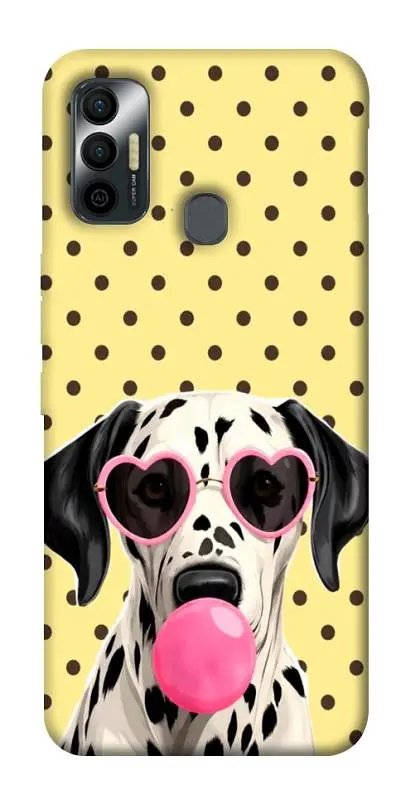 TPU чохол Demsky Pinky dolmatin для TECNO Spark 7