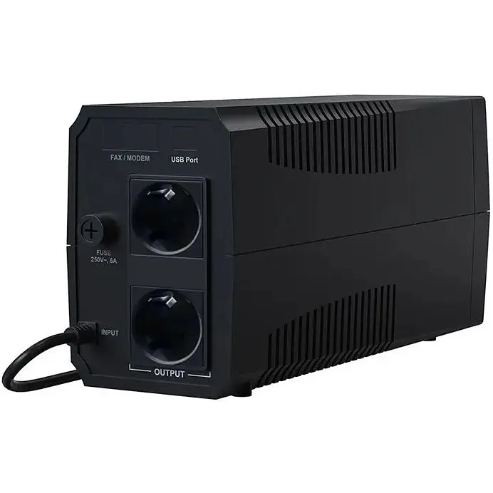 ДБЖ Marsriva MR-UF800, 800ВА/480Вт, Line-Interactive, LED version, 2хSchuko, 1x12V/9Ah - фото 3