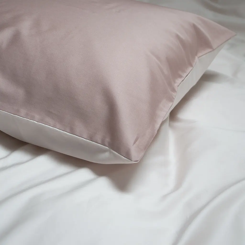 Наволочки сатин premium 300ТС Lotus Home - Florida пудровий 50x70 (2 од) - фото 2