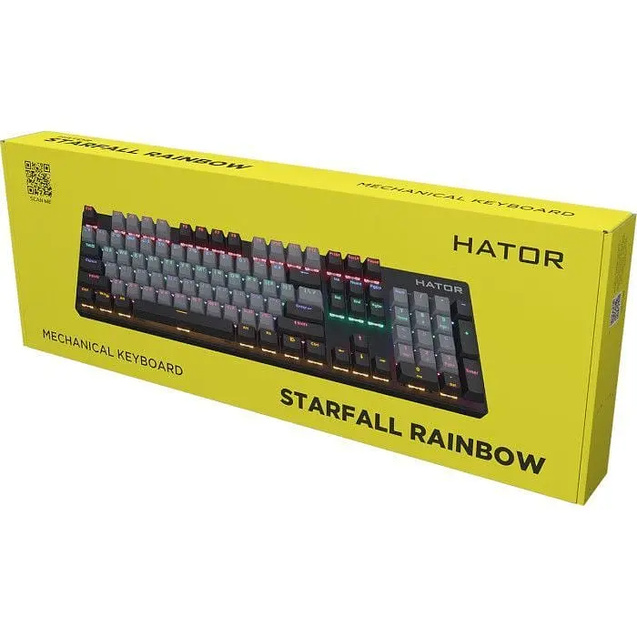 Клавіатура Hator HTK-608-BBG Starfall Rainbow Origin Red - фото 6