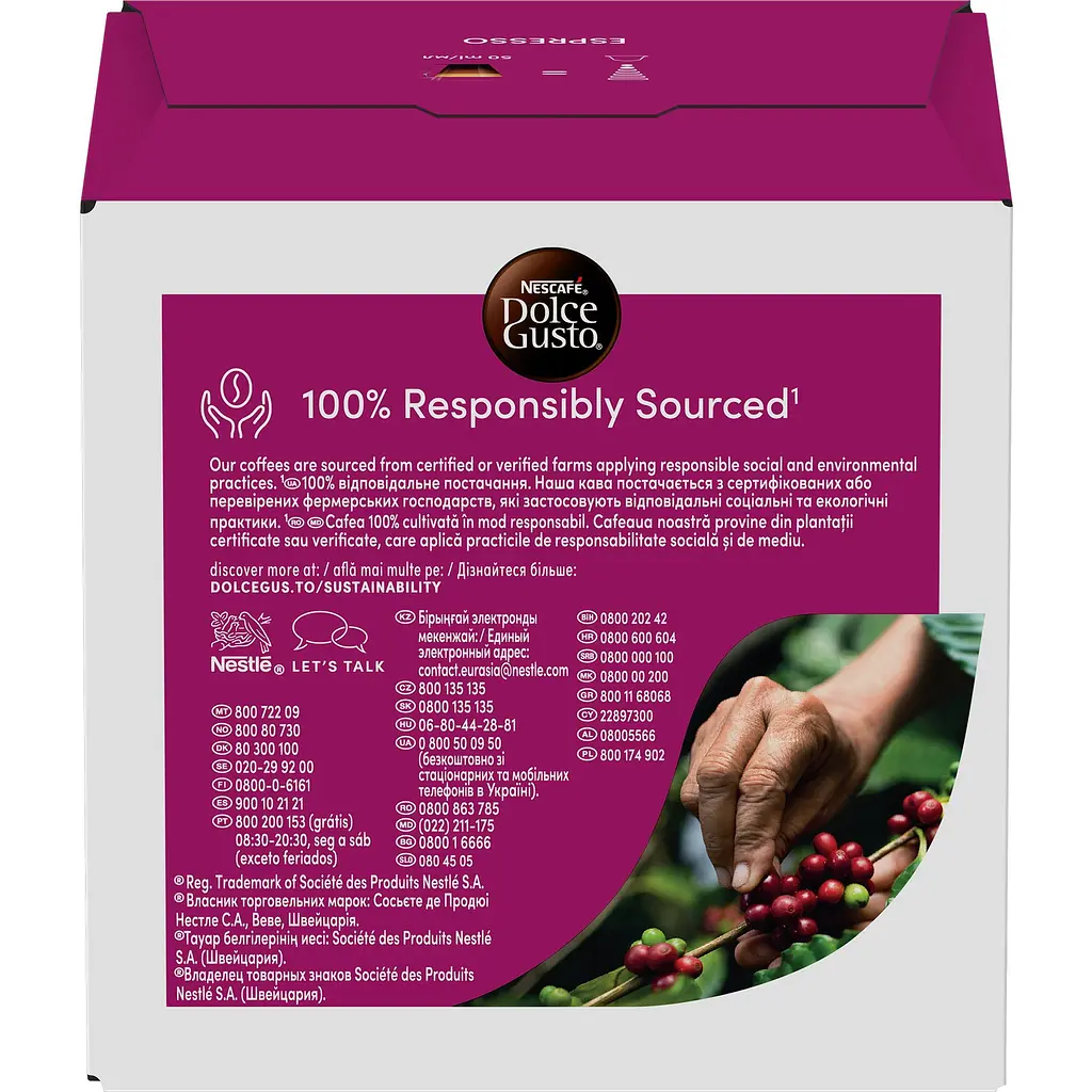Уцінка. Кава в капсулах NESCAFE Dolce Gusto Espresso 16 шт. 88 г  - фото 4