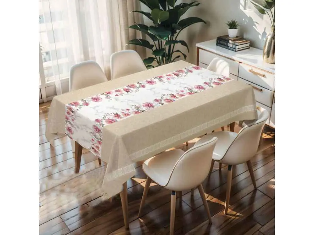 Скатертина DARIANA ПВХ на тканевій основі Прованс PW363-R1401-1RW 1,37*1м