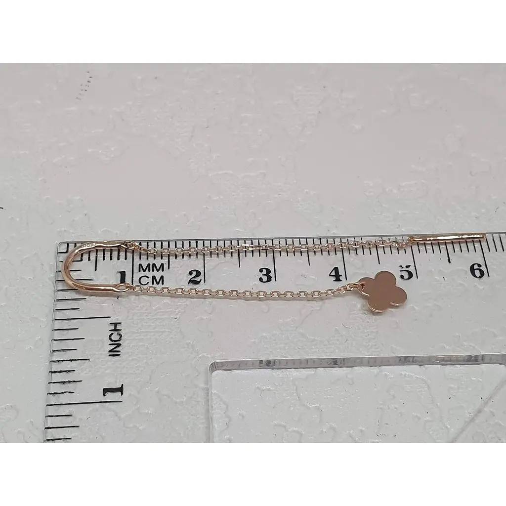 Золоті сережки-протягання Платон Конюшина. 1С331/00Б - фото 5