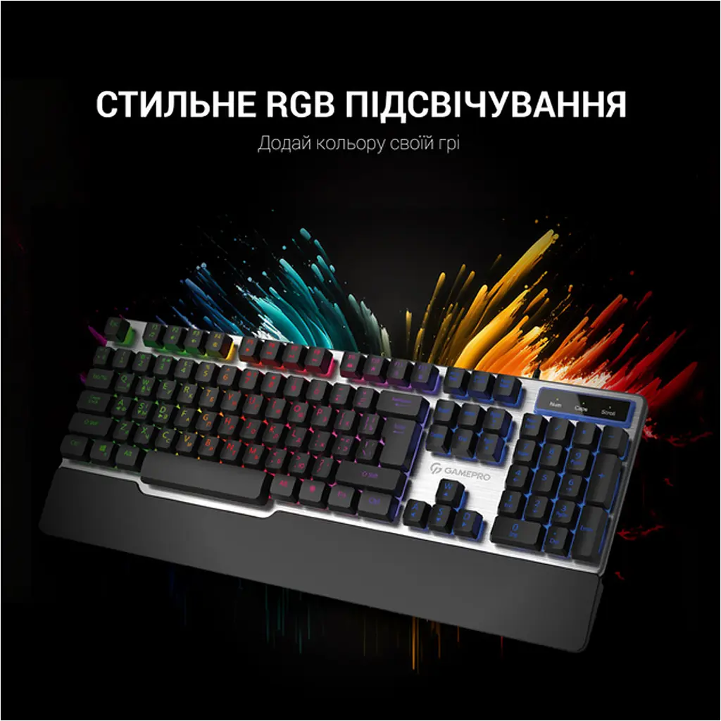 Клавиатура GamePro GK599 Stinger USB Grey (GK599) [111021] - фото 7
