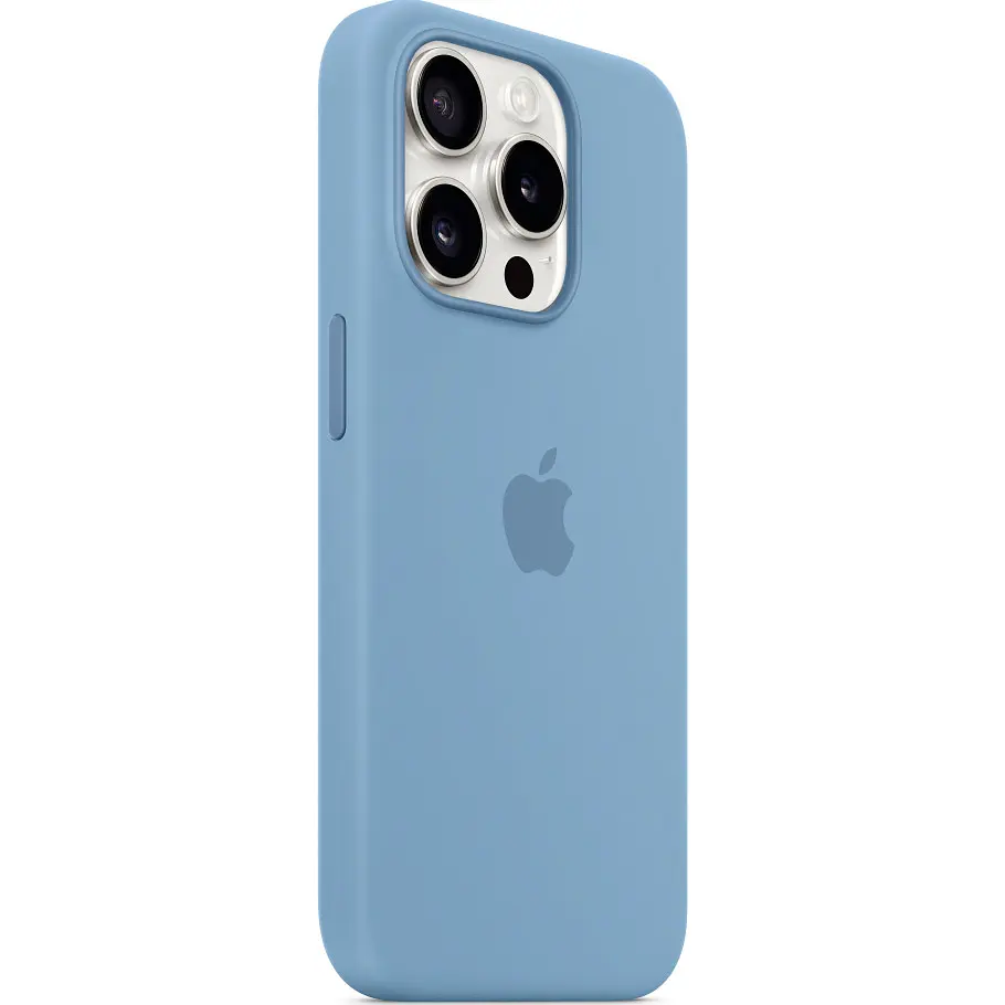 Чехол Apple Silicone Case with MagSafe для iPhone 15 Pro Winter Blue (MT1L3ZM/A) [92949] - фото 2