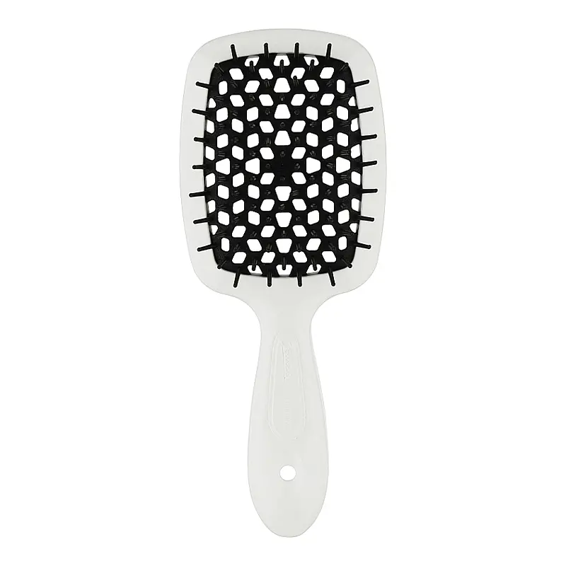 Щітка для волосся білий з чорним SMALL SUPER BRUSH Janeke