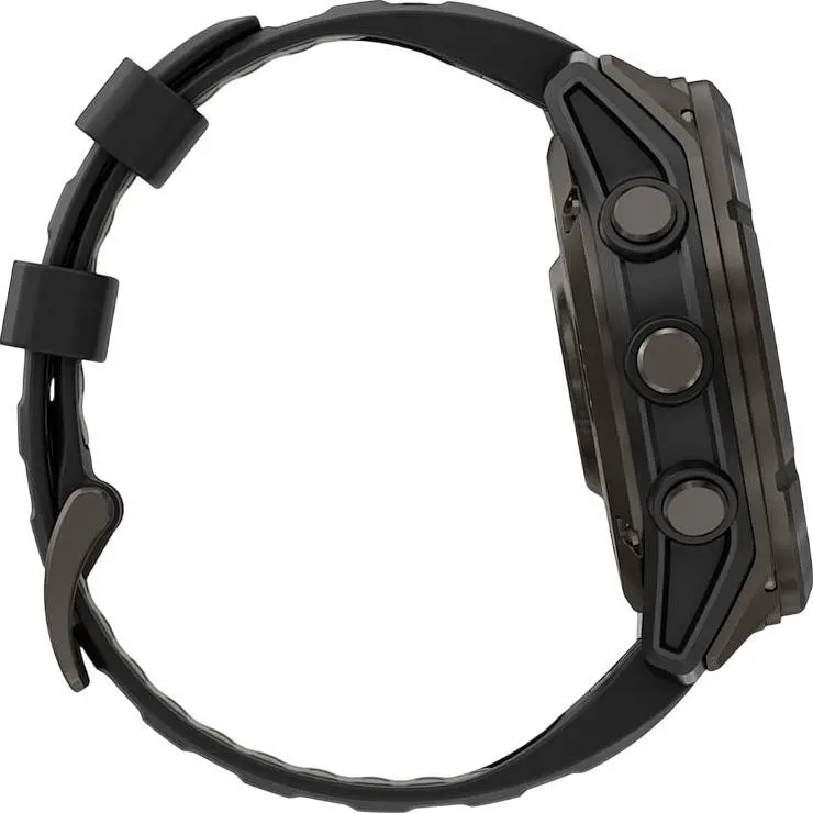 Смарт-часы Garmin Fenix 8 Pro MicroLED Sapphire 51 мм Carbon Gray DLC Titanium with Black/Pebble Gray Silicone Band 010-03380-01 [145037] - фото 5