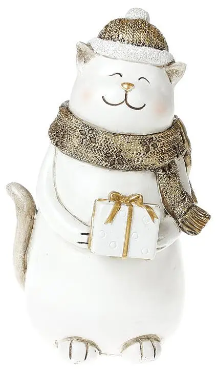Статуетка "Котик з подарунком" Bona 13х12,5х22 см dec0007914