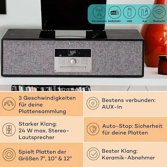 Програвач вінілу Auna Julie Ann (10039055 ) - фото 6