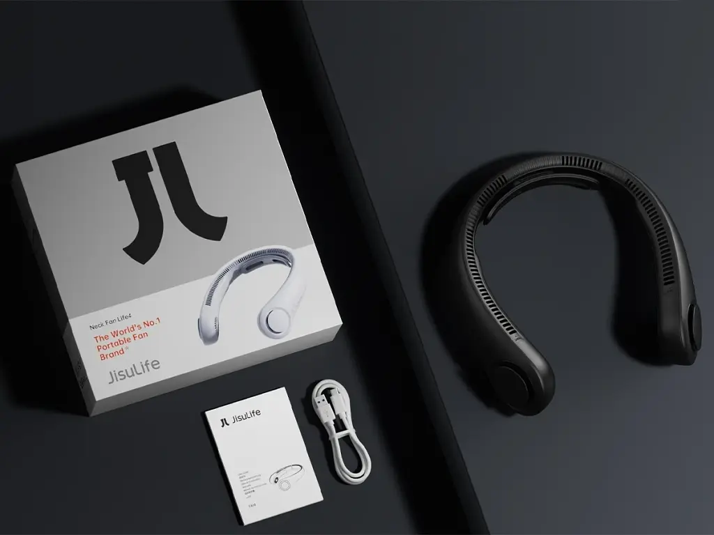 Вентилятор Jisulife Neck Fan Life4 Black - фото 10