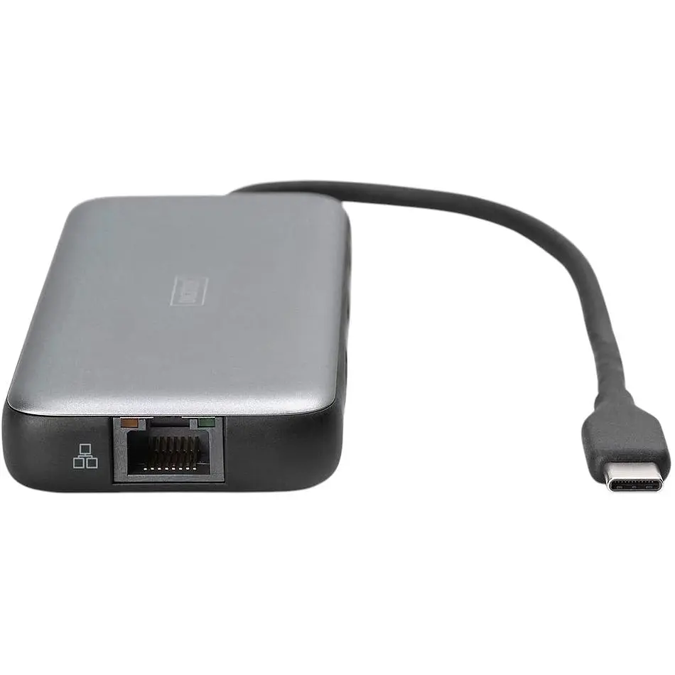 Кардридер док-станція USB-C HDMI/2xUSB-A/USB-C/SD/MicroSD/RJ54 Digitus70914 - фото 3