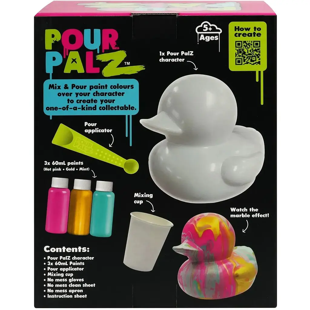 Набор для творчества ToyMonster Pour Palz Флюид Арт Утенок Золотая феерия (GS-G26261B) - фото 6