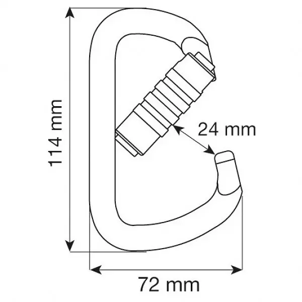 Карабин Camp D Plus 3Lock Pin Silver (1060-3106) - фото 2