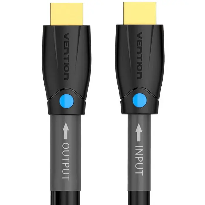 Кабель HDMI M - M, 8.0 м, V2.0, Engineering 4K 60Гц 18Gbps HD 7.1 PVC Чорний Vention - фото 4