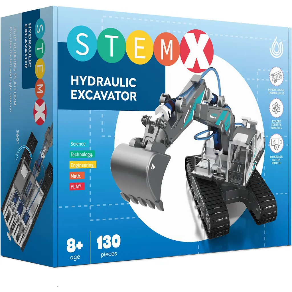 Конструктор Stem гидравлический экскаватор 130 деталей (GC0101) - фото 2