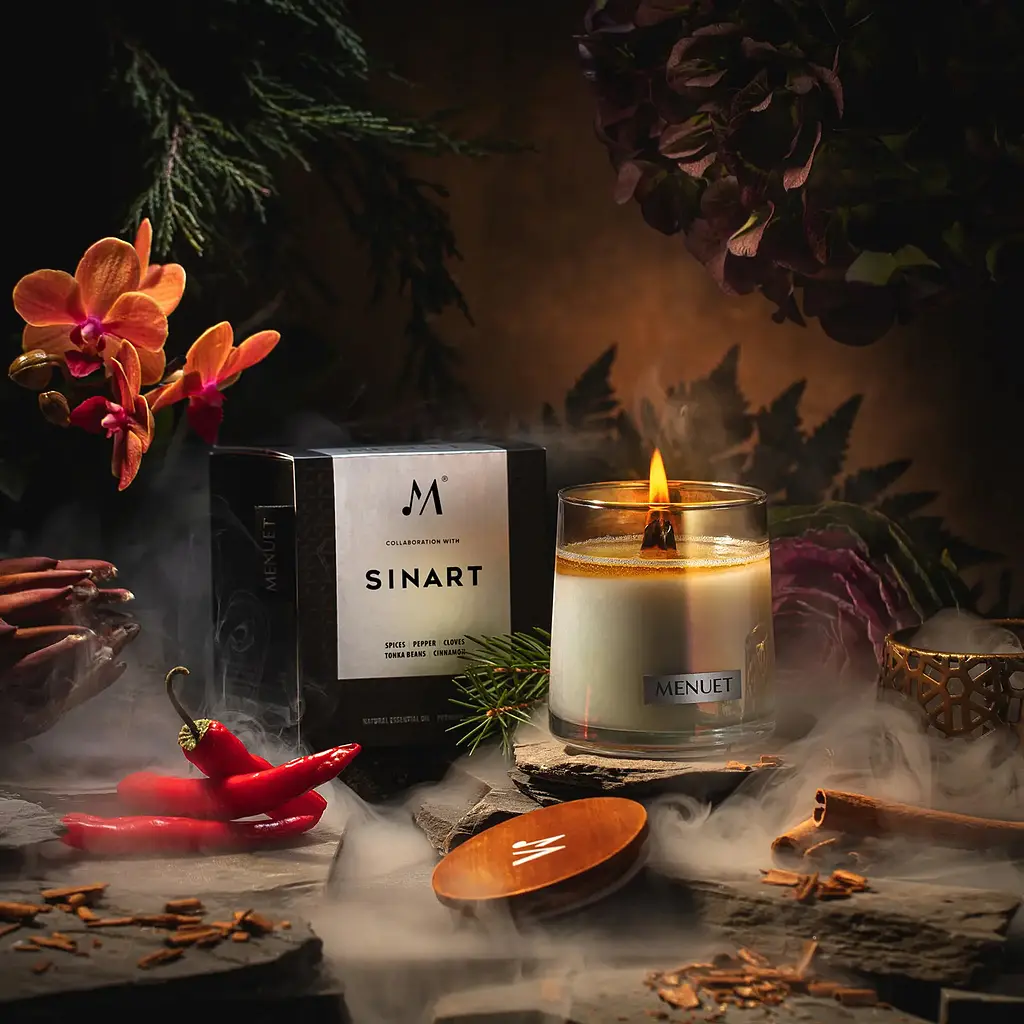 Свечка ароматическая Sinart Collaboration Menuet Spices 200 г - фото 4