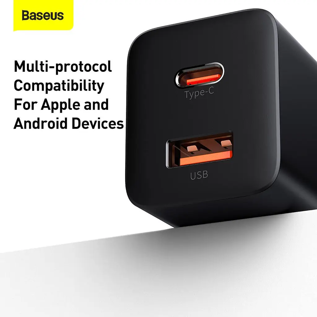 Зарядное устройство для Baseus Super Si Pro 30 W 2 порта USB и Type-C (CCSUPP-E01) - фото 4