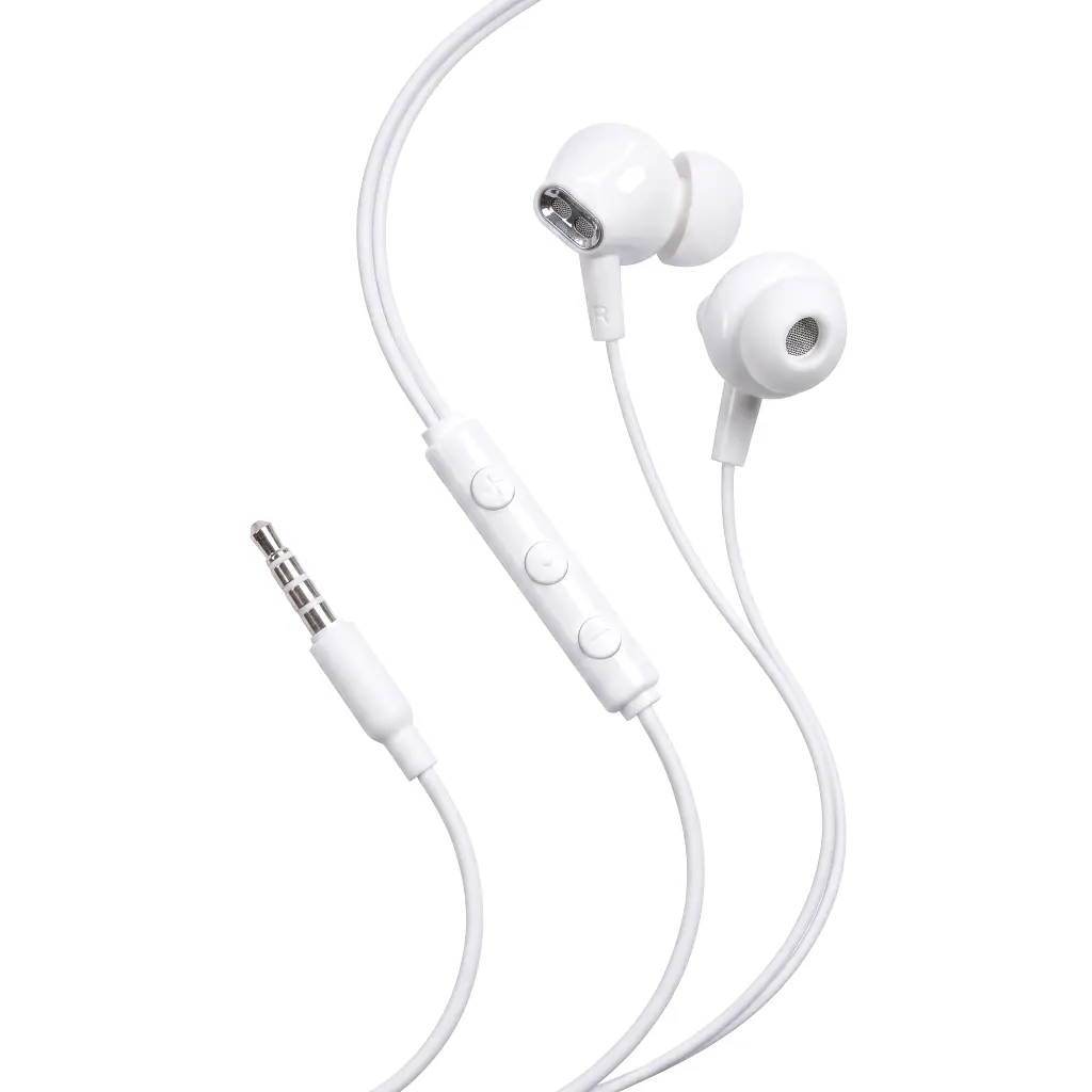 Навушники Vention Echo Lite 3.5mm In-Ear Wired White (GBAWAV) - фото 2