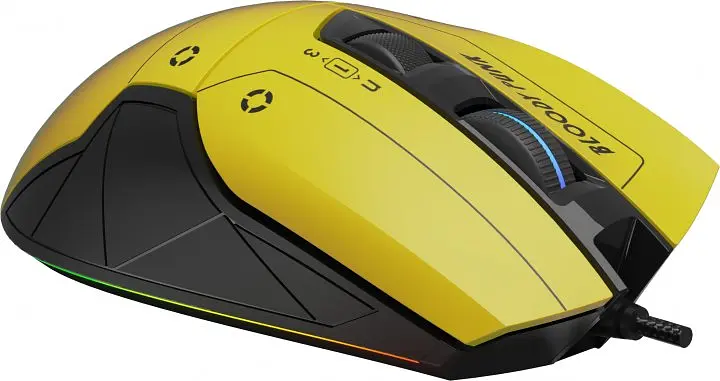 Миша ігрова A4Tech Bloody W70 Max Punk Yellow - фото 2