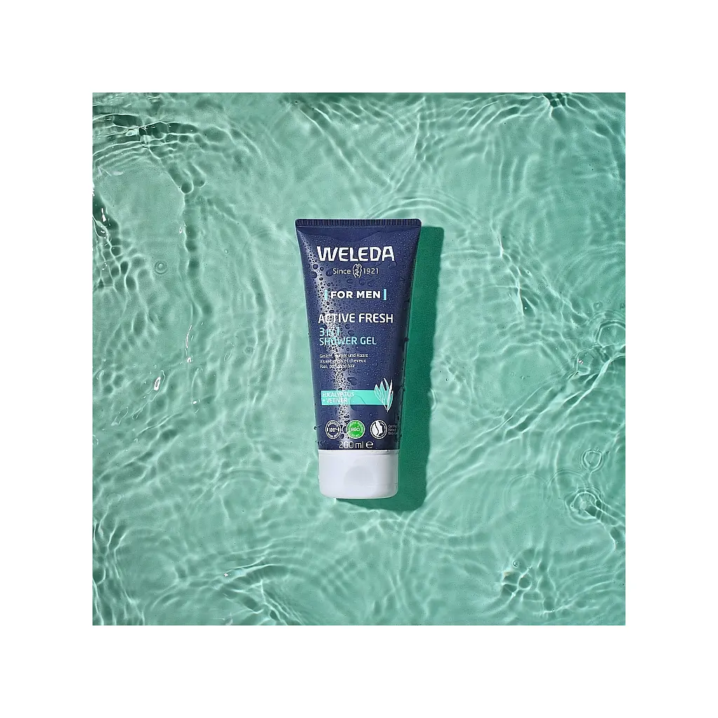 Гель для душу Weleda Active Shower Gel 3 в 1 200 мл (7611916153600) - фото 5