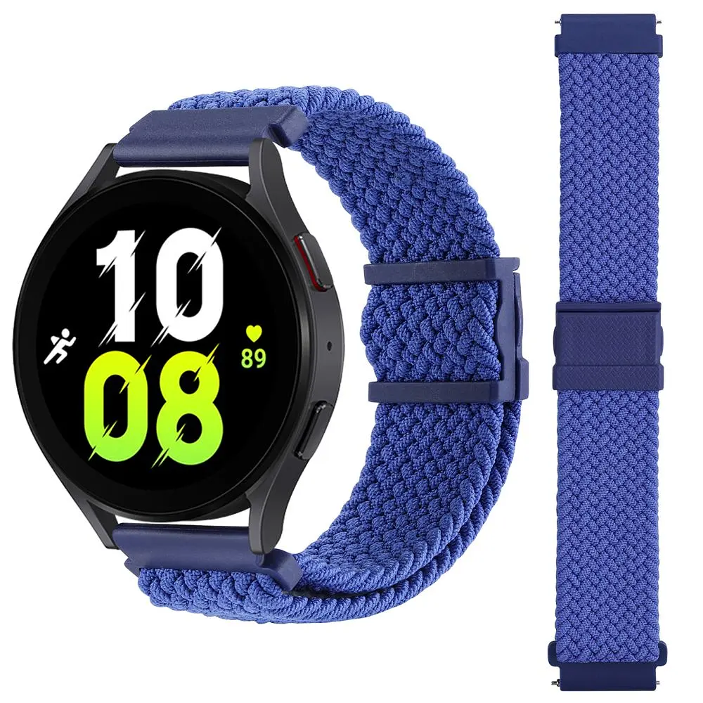 Нейлоновий ремінець Universal 22 mm Elastic Adjustment Samsung/Amazfit/Huawei Blue - фото 3
