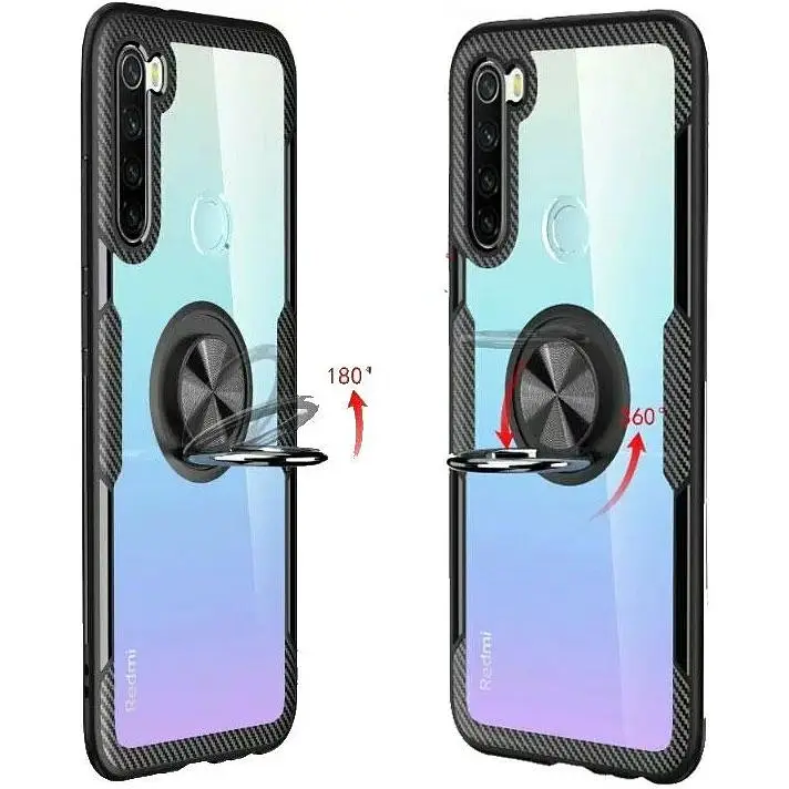Чохол Primolux Ring Magnetic Stand для Xiaomi Redmi Note 8 Black - фото 2