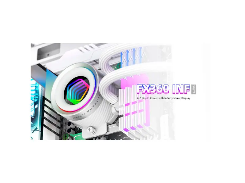 Водяне охолодження ID-COOLING FX360 INF White - фото 8