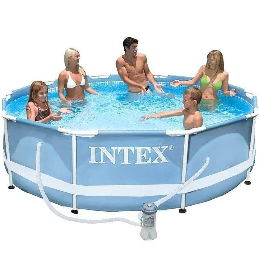 Каркасний басейн Intex 305×76 см з фільтр насосом для двору та дачі - фото 2