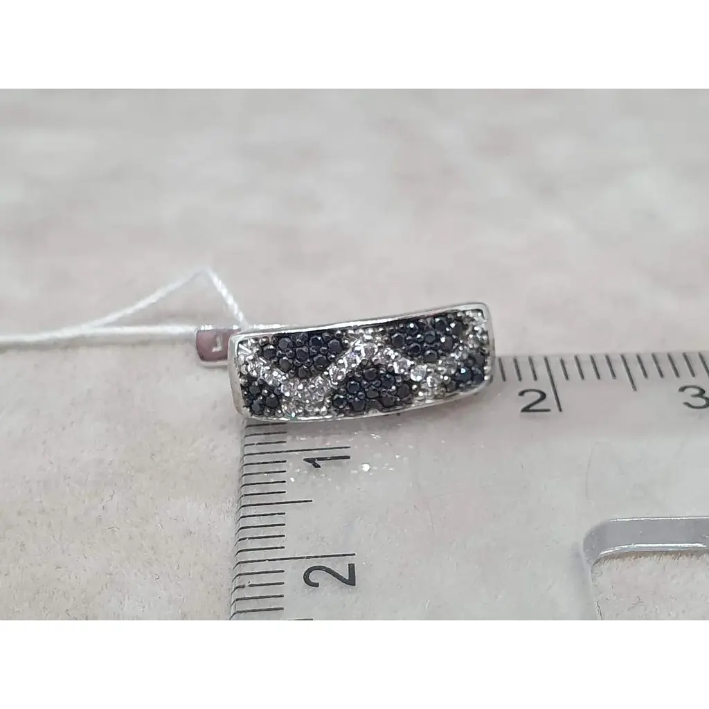 Срібні сережки Агні ШЕНЕН БЛАН з фіанітами. 2172/1Р-CZ - фото 5