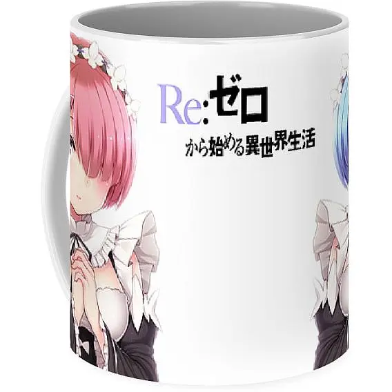Кухоль GeekLand Re:Zero. Життя з нуля в альтернативному світі Ram та Rem RZ.02.02 330 мл різнобарвний - фото 2