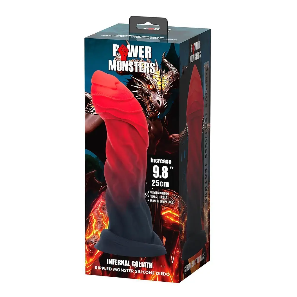 Фалоімітатор Power Monsters Infernal Goliath, 25 см (мульті) - фото 7