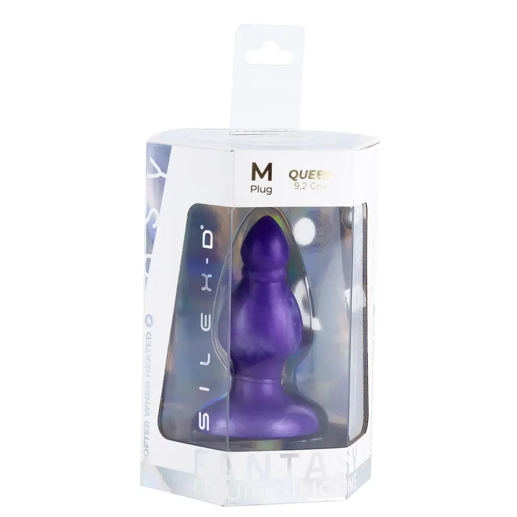 Анальна пробка Silexd Queen Plug, 9.6 см (фіолетовий) - фото 5
