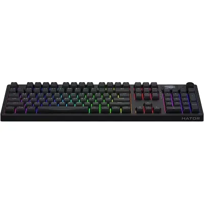 Клавіатура Hator Skyfall 100 PRO Aurum Vanila Silent RGB Wireless/Bluetooth/USB UA Black (HTK4101UA) - фото 2