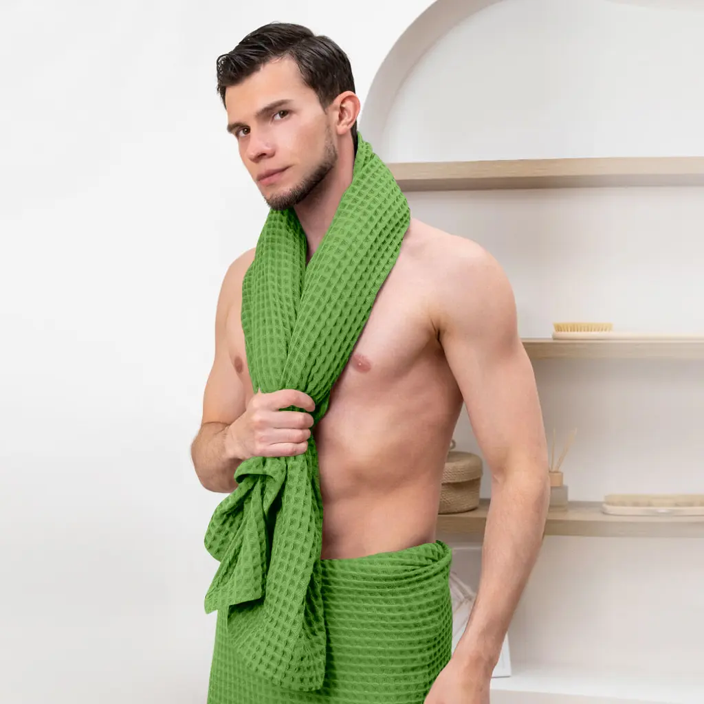 Рушник вафельний Floral Greek Waffle 40х70см (Towel_51Floral_GreekWaffle_40x70) - фото 5