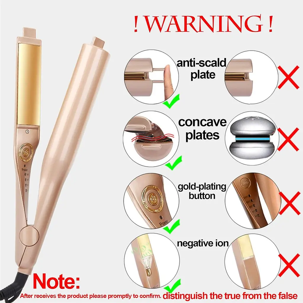 Плойка спіральна HAIR CurlingIron 2в1 WA-1 ∙ Універсальна плойка WA-1 для завивки та випрямлення волосся - фото 6
