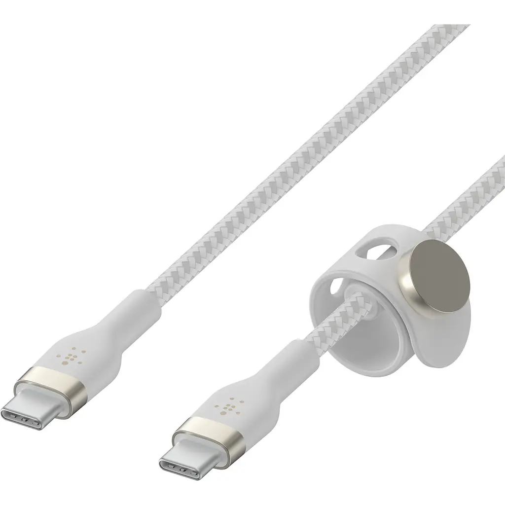 Кабель Belkin Boost Up Charge Pro Flex USB-C to USB-C 1m White (CAB011BT1MWH) [158885] - фото 3