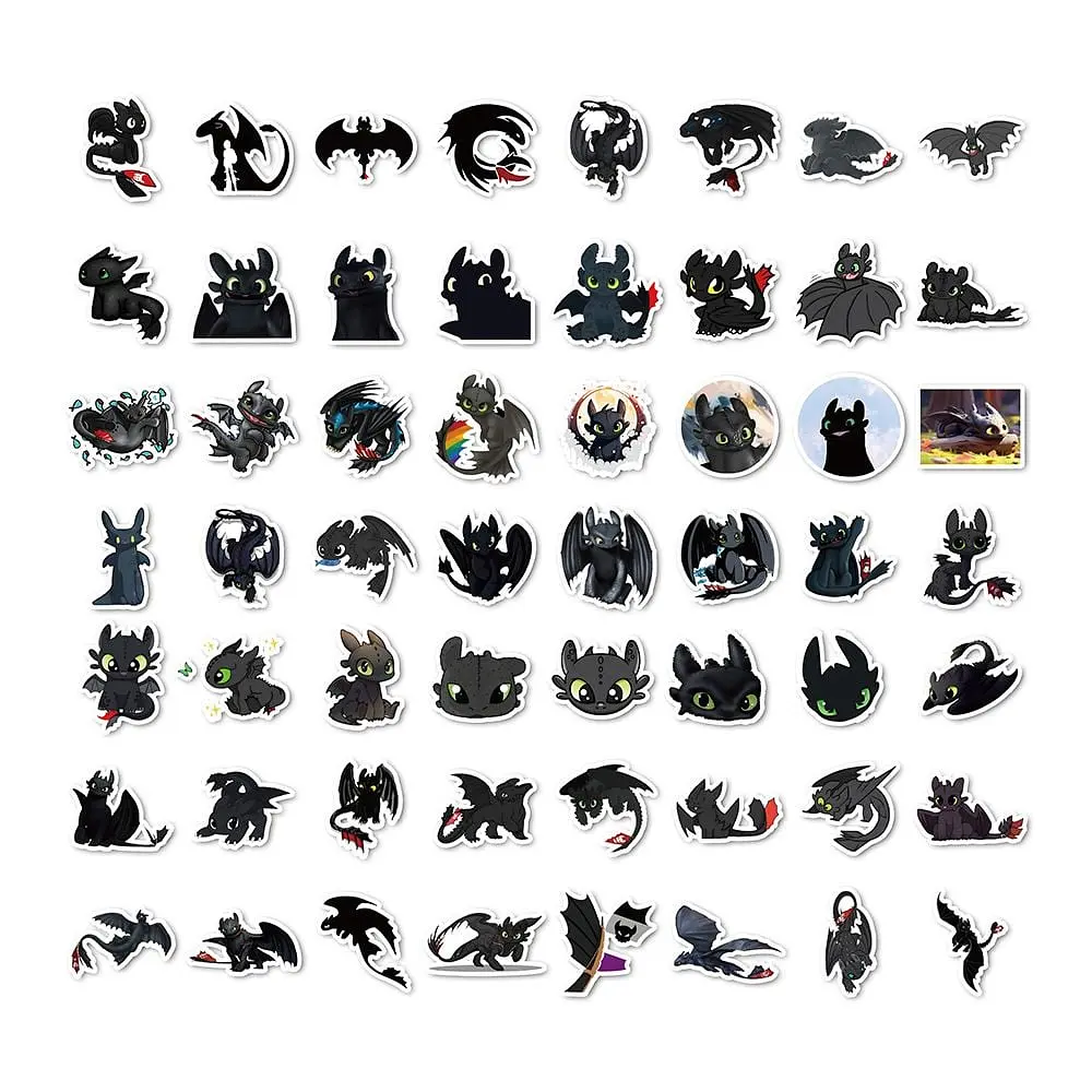 Стікерпак GeekLand How to Train Your Dragon 50 штук - фото 4