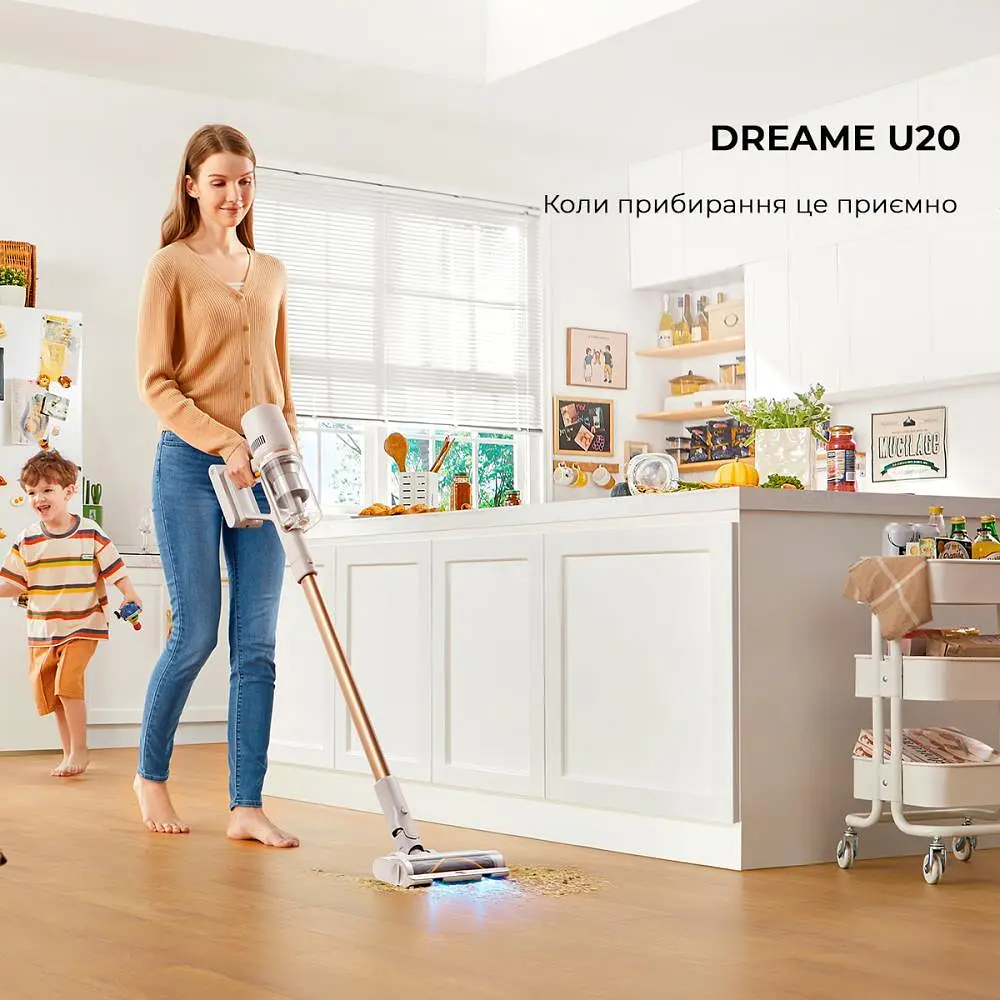 Акумуляторний пилосос Dreame Cordless Vacuum Cleaner U20 White - фото 5