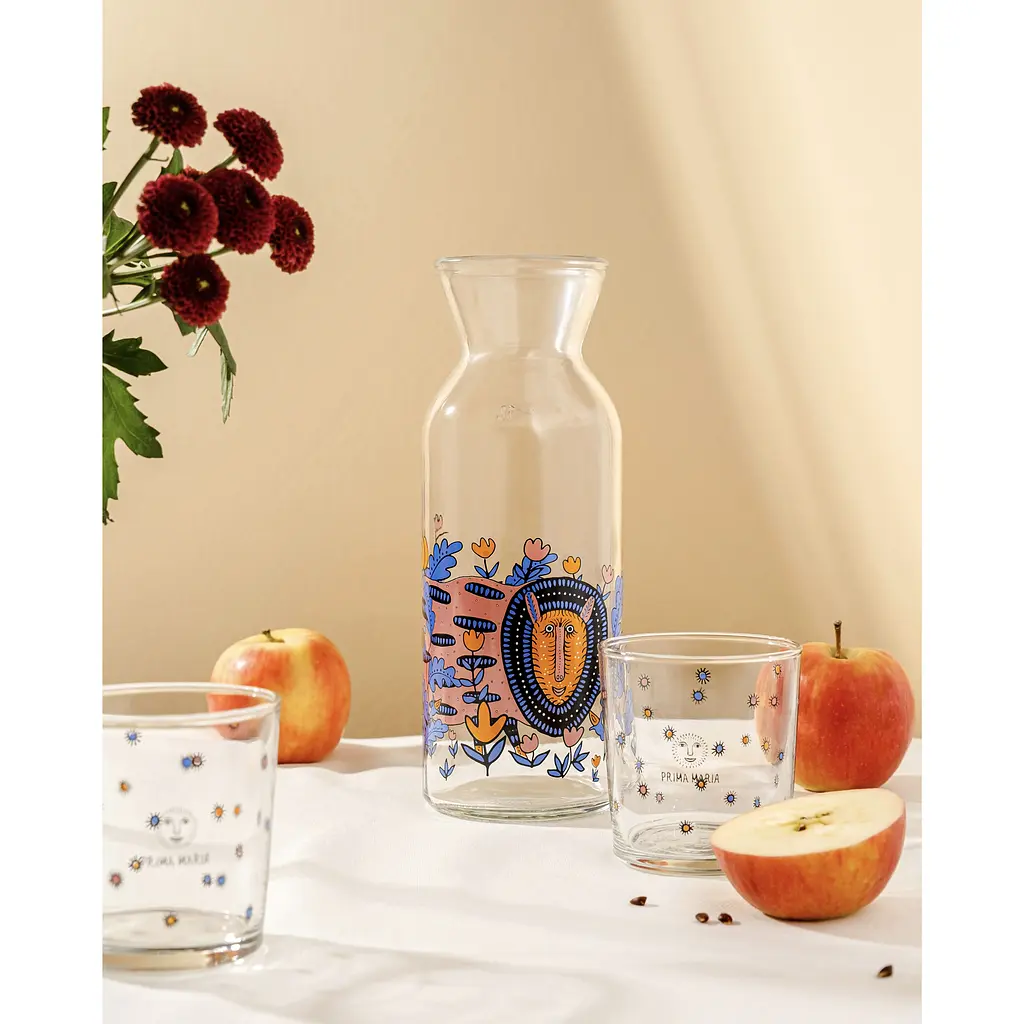 Набір для напоїв Concept Glass Prima Maria Фантастичний Звір графін 1 л та склянки 350 мл 2 шт. (PM/10835) - фото 4