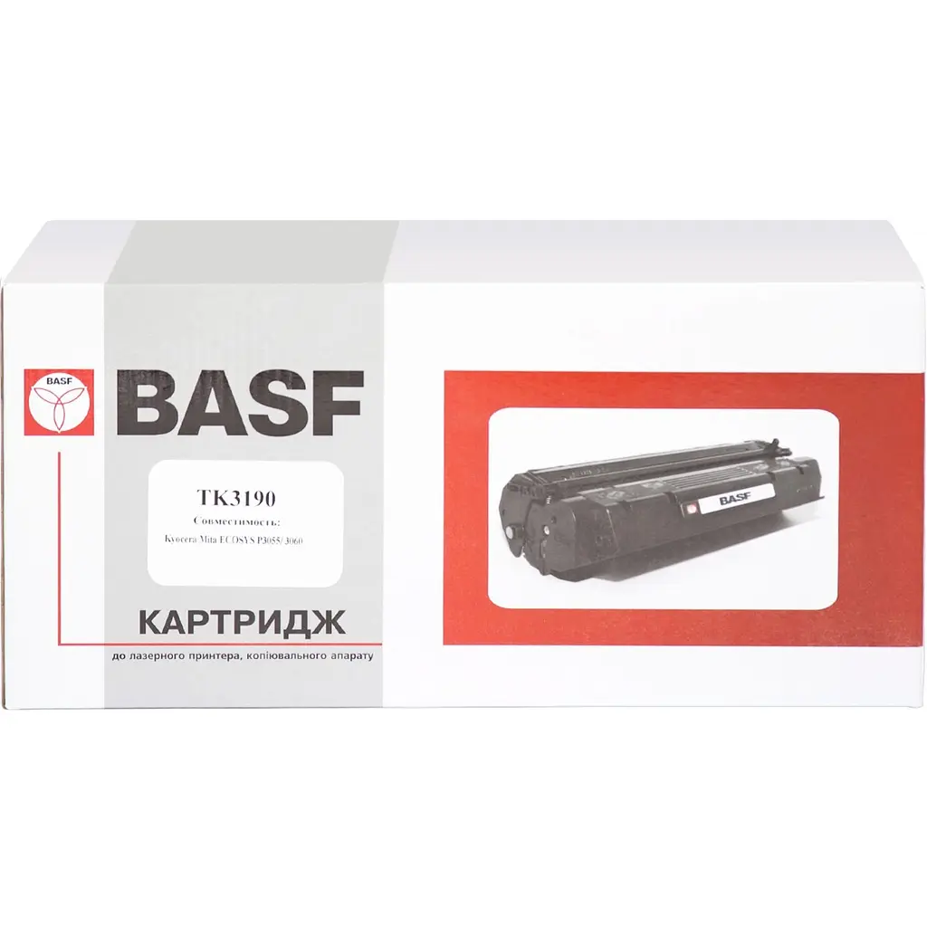 Туба з тонером BASF для Kyoсera Mita Ecosys P3055/3060 аналог TK-3190 Black ( 25000 ст.) (BASF-KT-TK3190) - фото 4